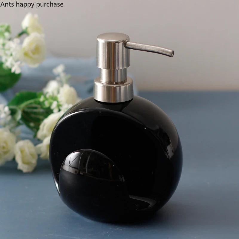 Ceramic Lotion Bottle Soap Dispenser Dual Purpose Bottle