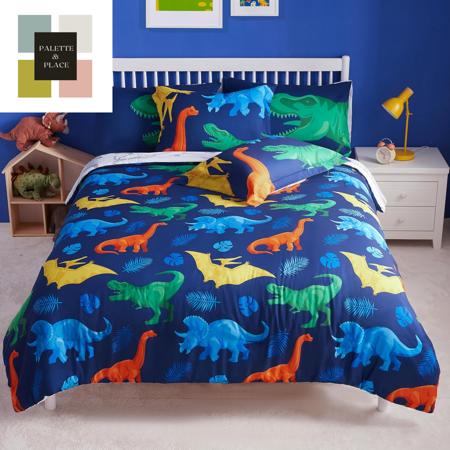 Joiedomi Kid Twin Comforter Set 5 Piece Ball Sports Bedding Set for Boys Girls Super Soft Microfiber Bed in a Bag with Comforter Sheets Pillowcase Sham