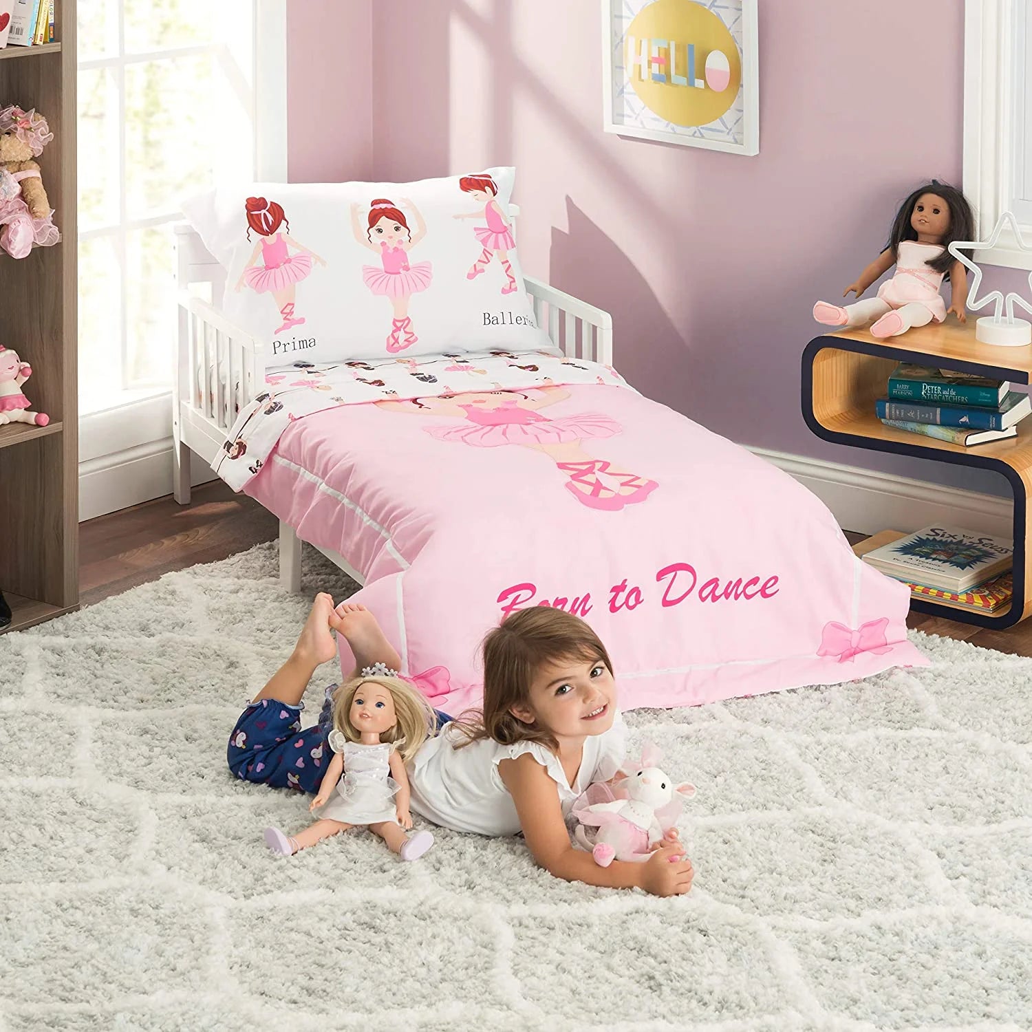 4 Piece Toddler Bedding Set -Born to Dance Ballerina