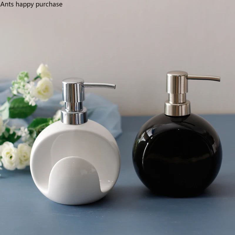 Ceramic Lotion Bottle Soap Dispenser Dual Purpose Bottle
