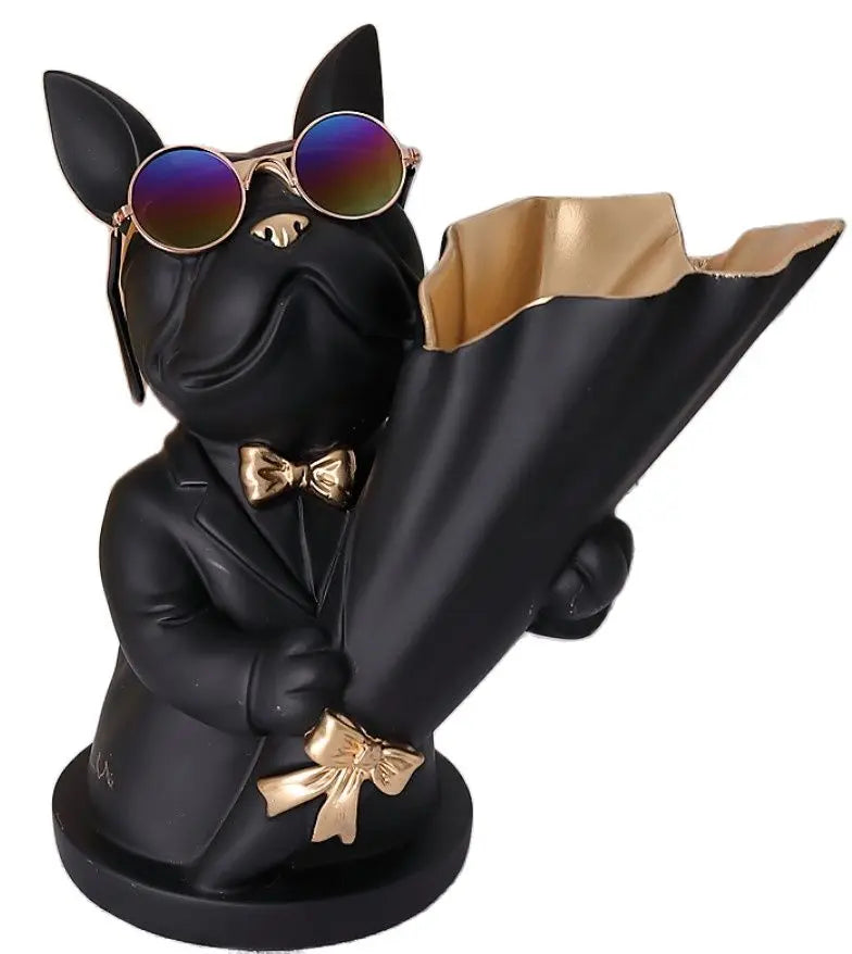 French Bulldog Flower Vase