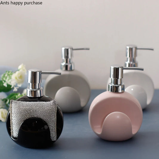 Ceramic Lotion Bottle Soap Dispenser Dual Purpose Bottle