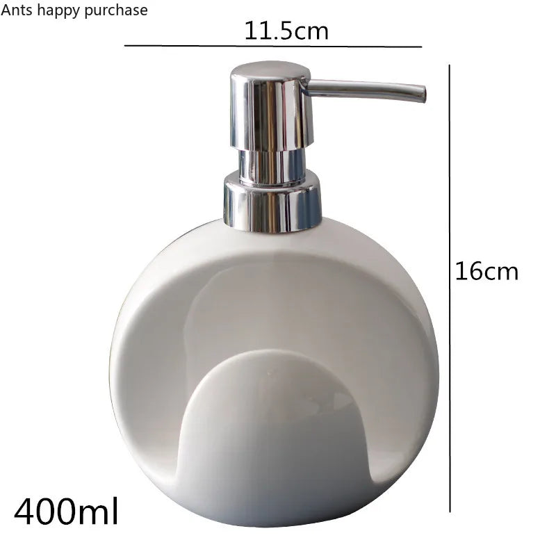 Ceramic Lotion Bottle Soap Dispenser Dual Purpose Bottle