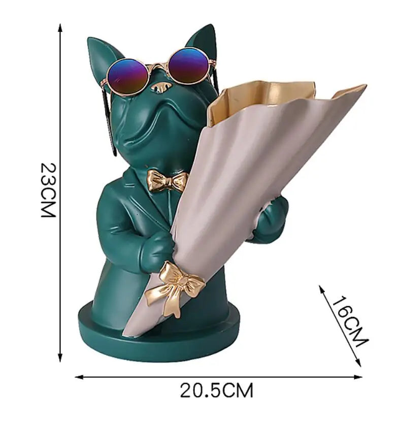 French Bulldog Flower Vase