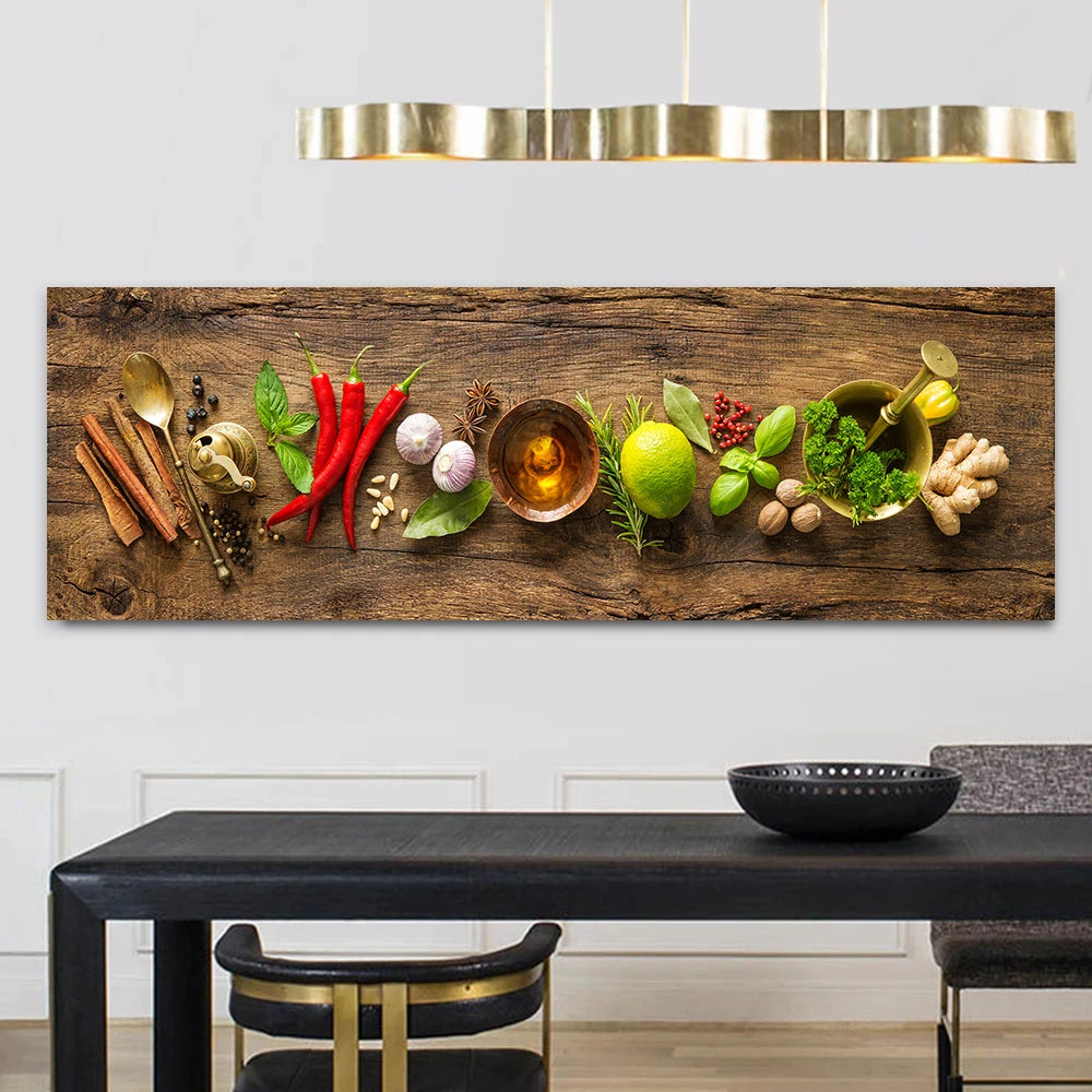 Kitchen Spice Canvas Wall Art