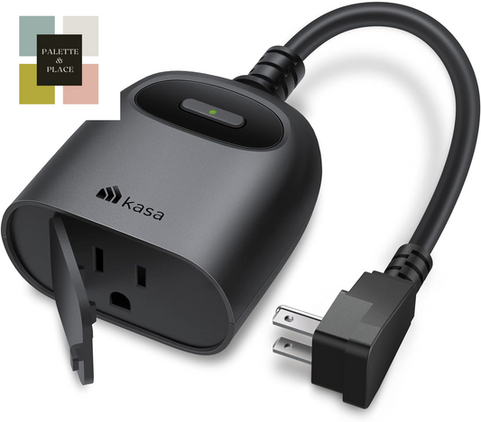 Kasa Outdoor Smart Plug, Smart Home Wi-Fi Outlet Timer, Max Load 15A/1875W, IP64 Weather Resistance, Compatible with Alexa, Google Home & Smartthings, No Hub Required, ETL Certified(Kp401)